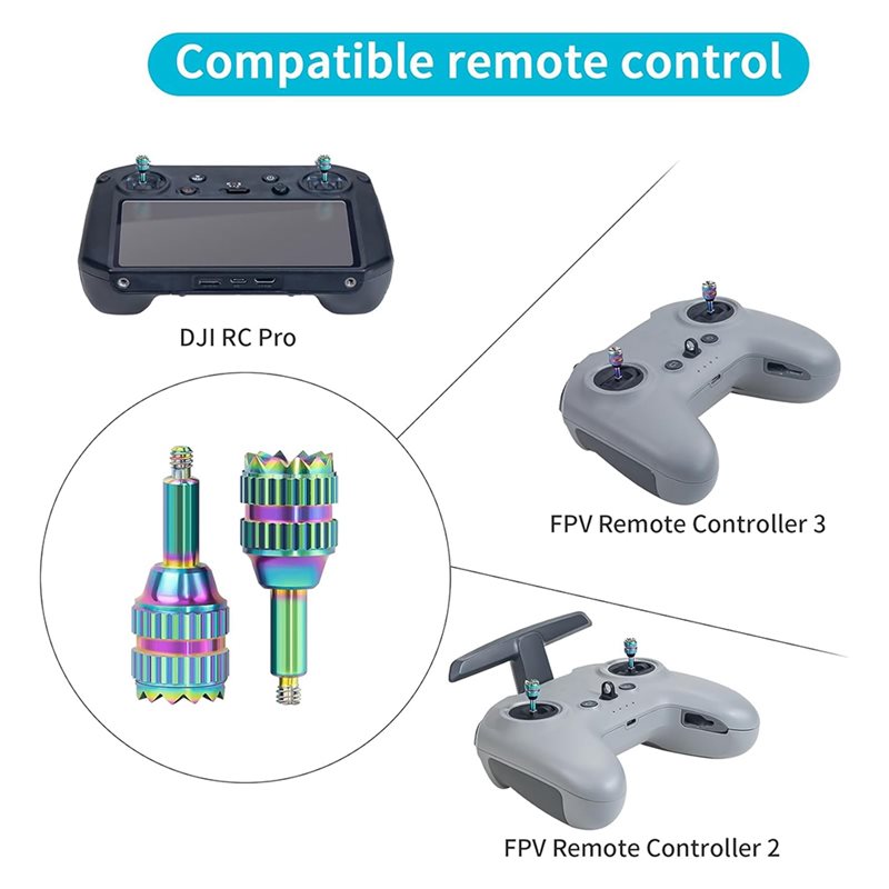 DJI FPVリモートコントローラー用Y47Aメタルコントロ - Drone Control Stick のレビューと価格